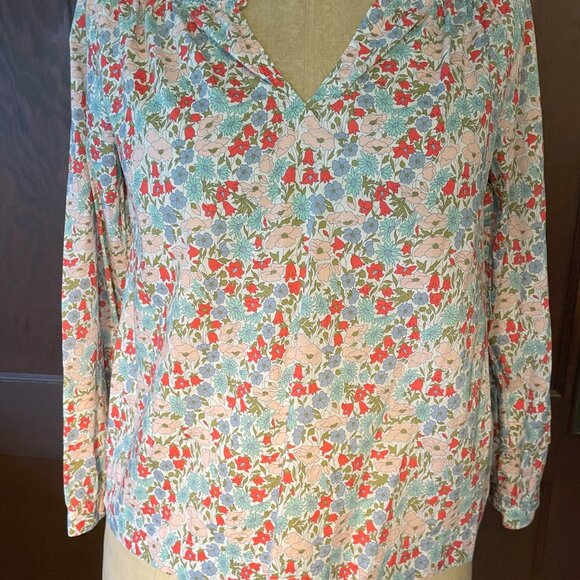J. Crew x Liberty of London Poppy and Daisy floral print peasant blouse - Picture 9 of 14